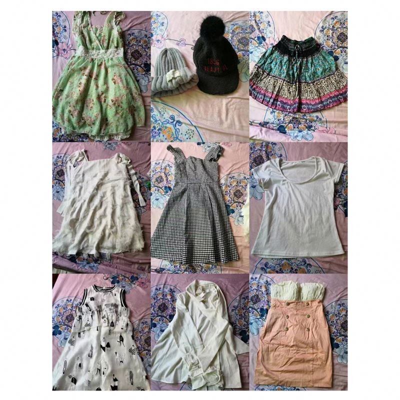 Factory wholesale second hand clothes stock clothes bale clothing pant skirt dress used clothes
