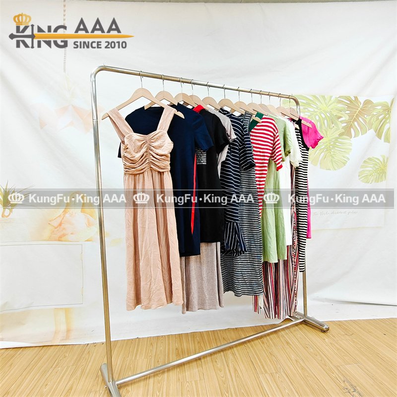 KINGAAA short sleeve mid length sweater dress used ladies clothes clothes bales mixed used clothing second hand sweaters