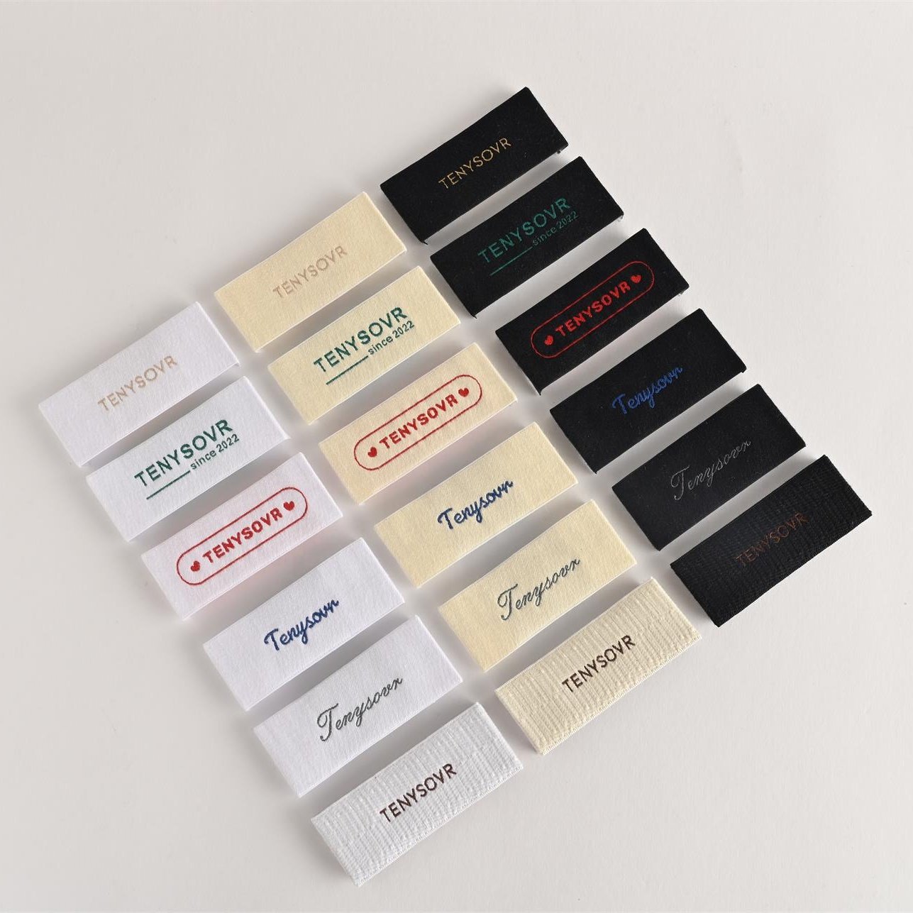 Woven Label High Quality Fashion Custom Natural Cotton Design Pattern Soft White Black Luxury Customized Used Shoes Shoes Stock