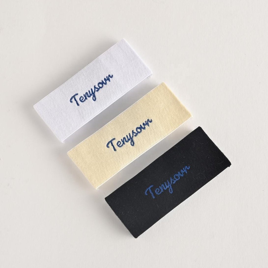 Woven Label High Quality Fashion Custom Natural Cotton Design Pattern Soft White Black Luxury Customized Used Shoes Shoes Stock