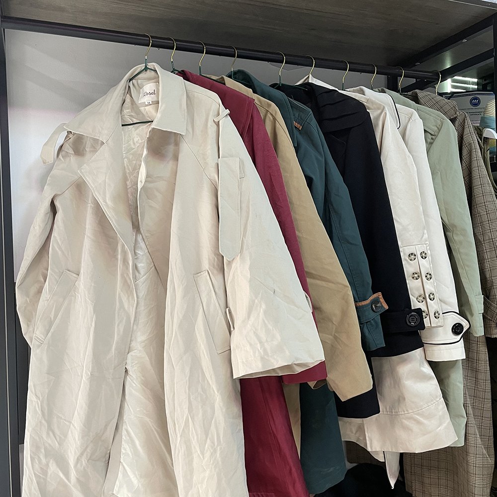 Winter fashion overcoat long coat used clothes China supplier second hand mixed clothes for ladies