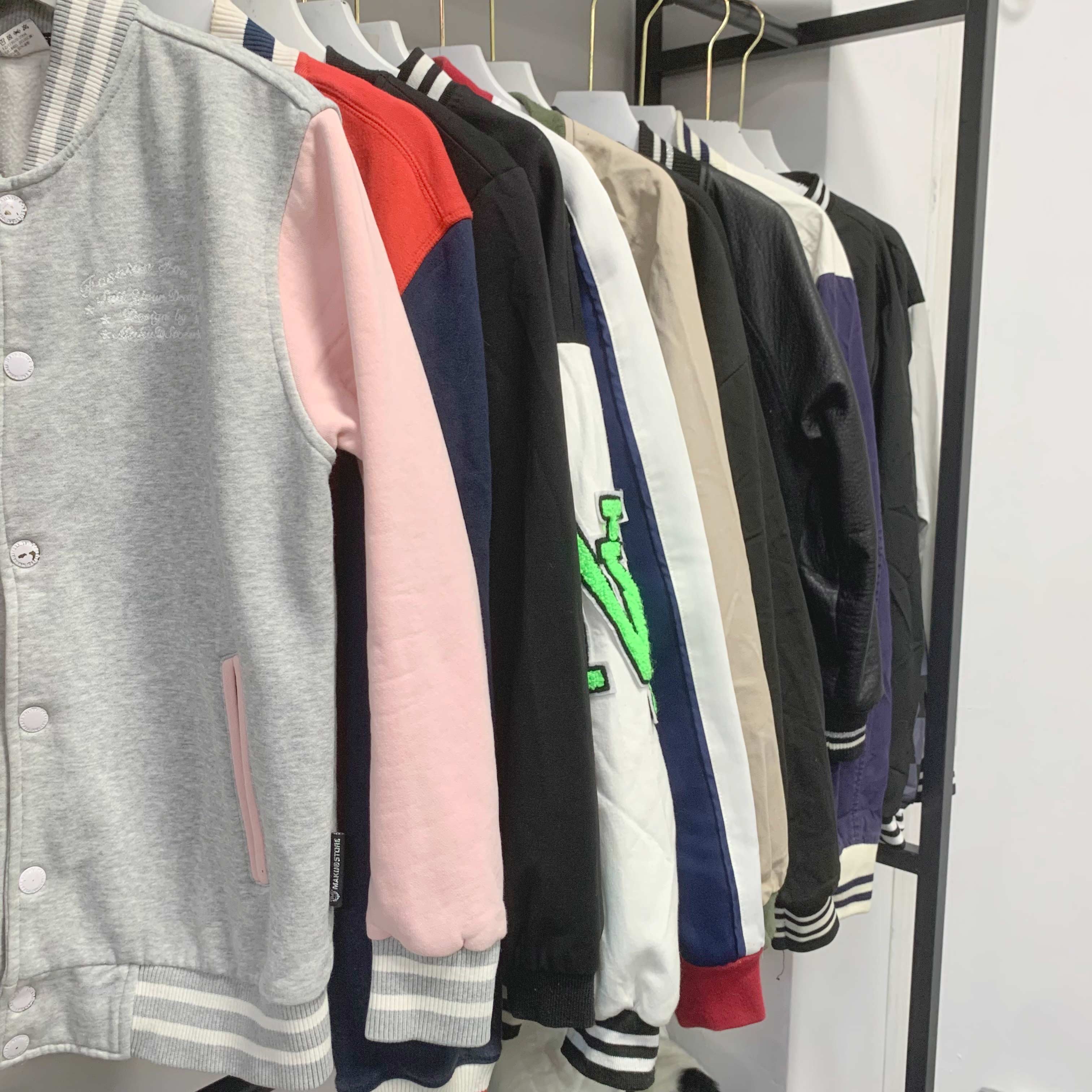 Wholesale fashion cheap baseball pilot jackets used baseball uniform coat for winter