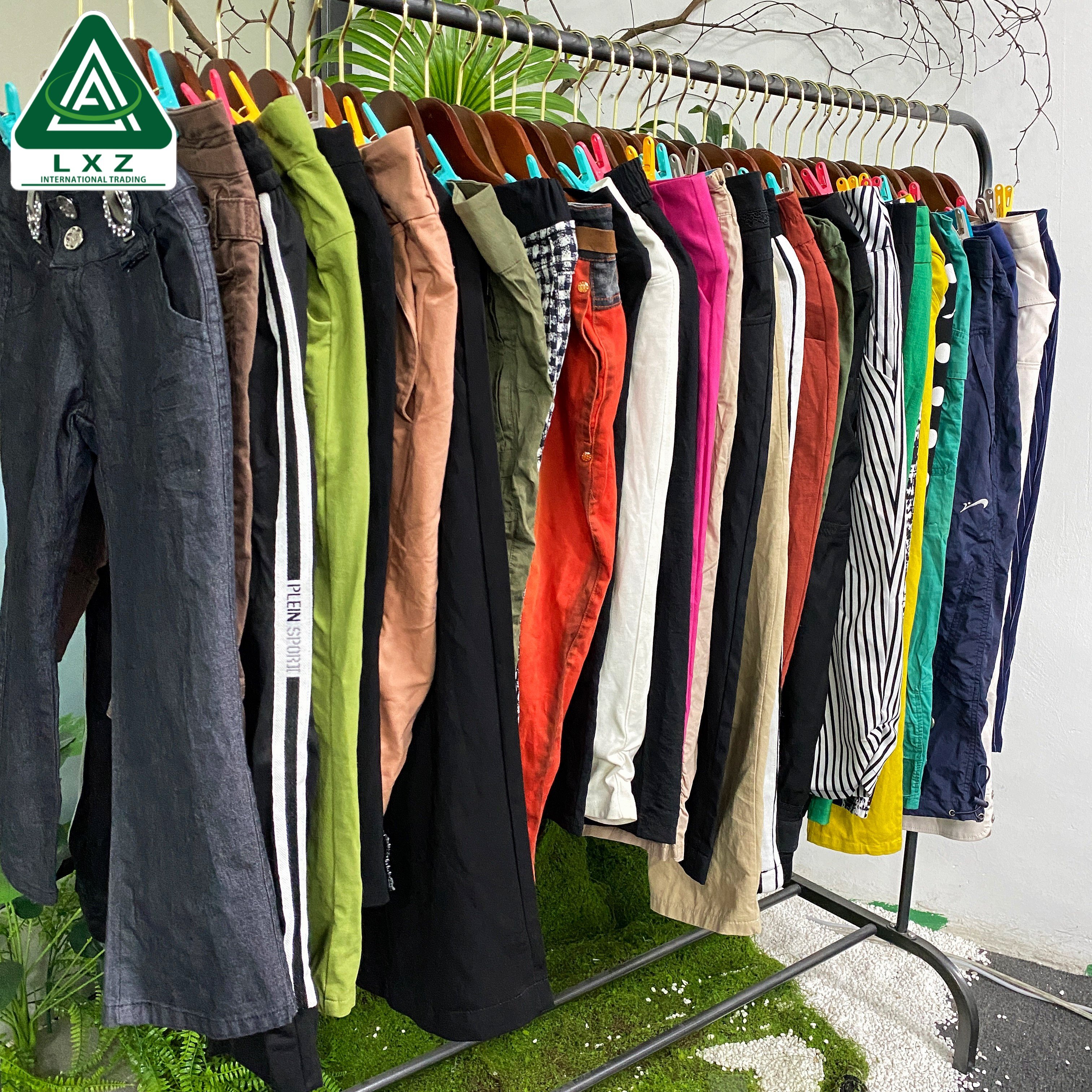 Used Cotton 3/4 Pants Second Hand Lady Pants Wholesale Used Clothes In Bales