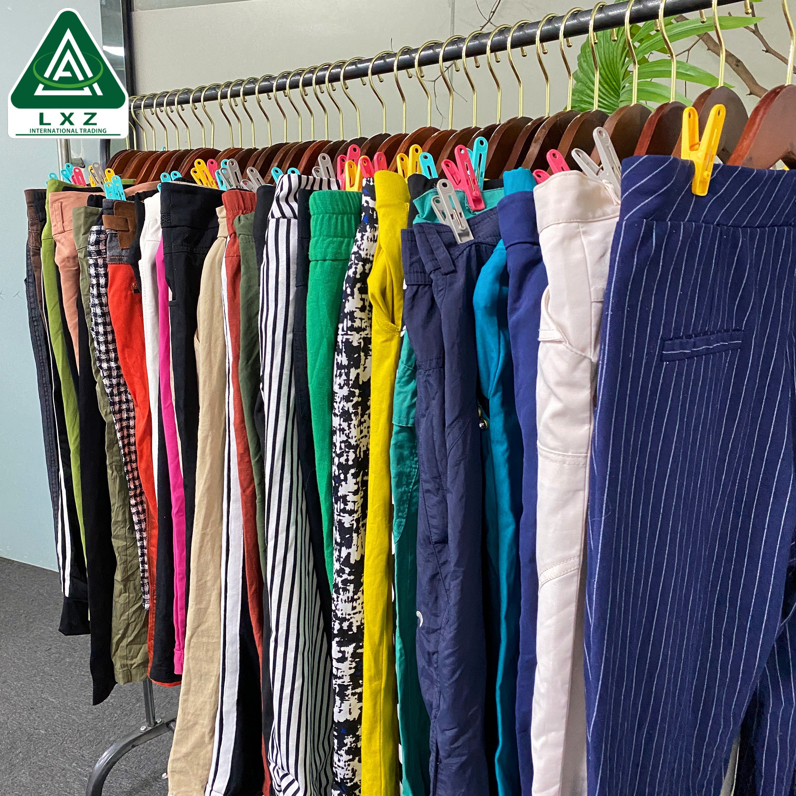 Used Cotton 3/4 Pants Second Hand Lady Pants Wholesale Used Clothes In Bales