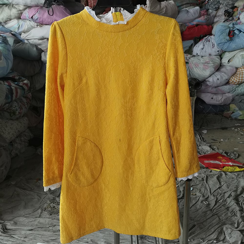 Used clothes factory Cotton silk Nightgown Women Dress Mix Sets ladies Pajamas Bale 2nd Clothes