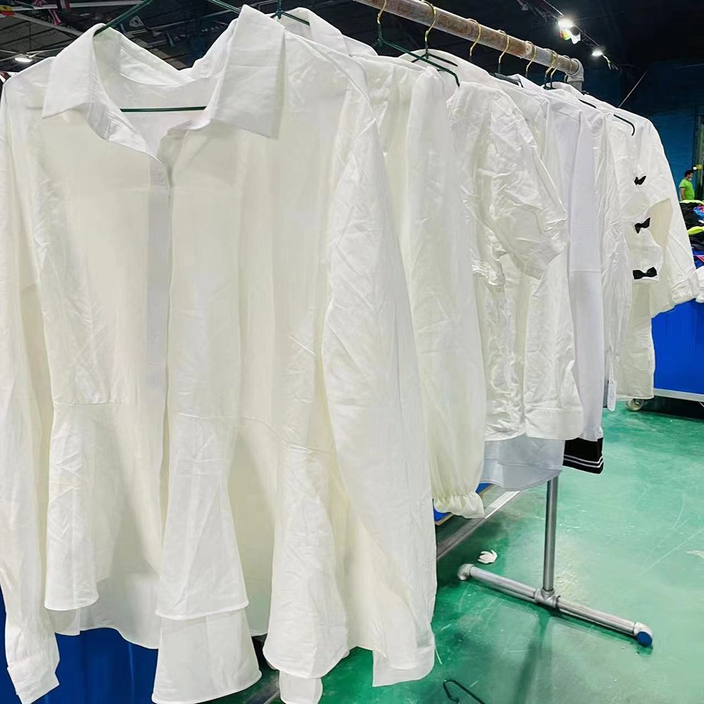 Wholesale high quality blouses for Ladies Cotton Blouse Suppliers For Second Hand Clothing In Bale Used Clothes In Stock