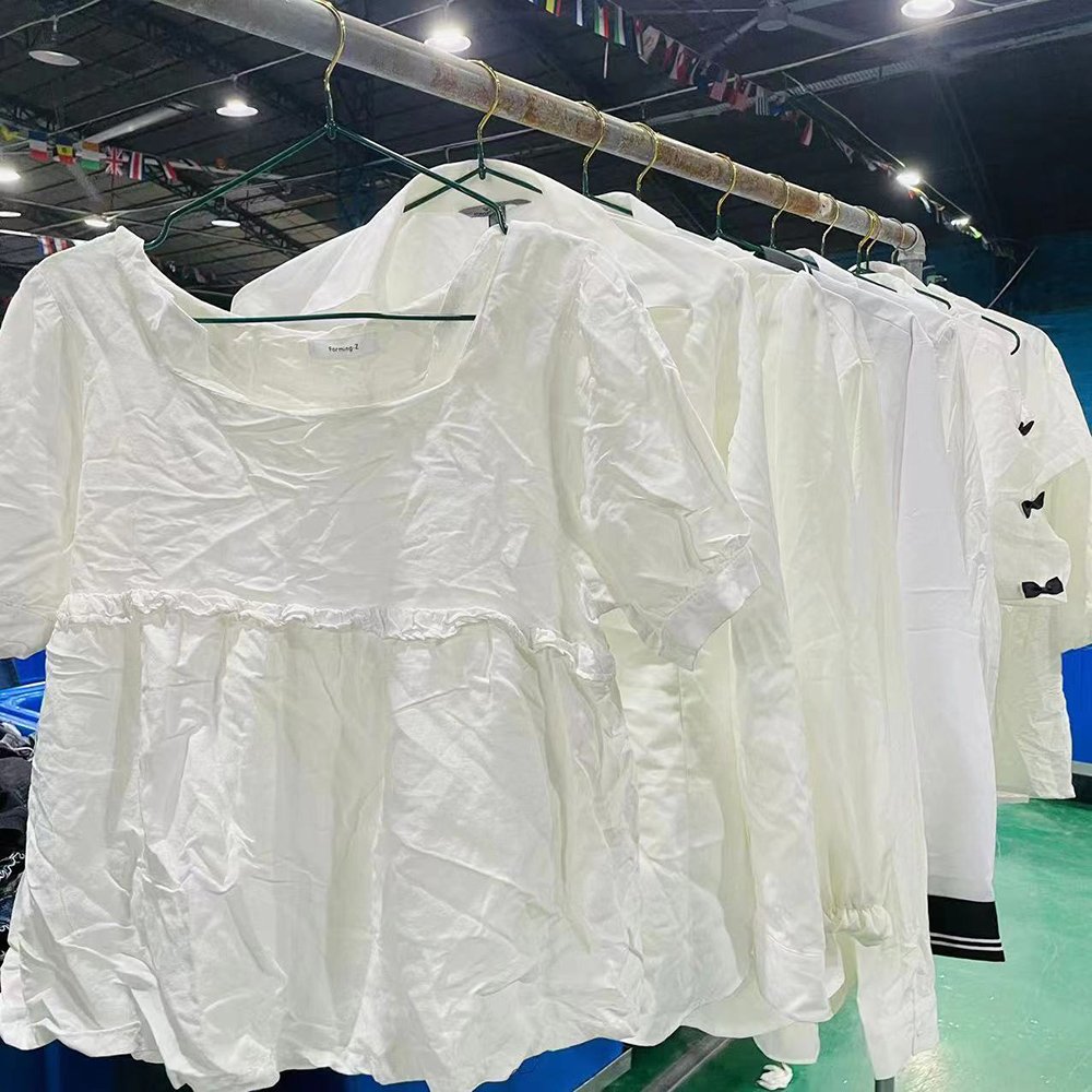 Wholesale high quality blouses for Ladies Cotton Blouse Suppliers For Second Hand Clothing In Bale Used Clothes In Stock