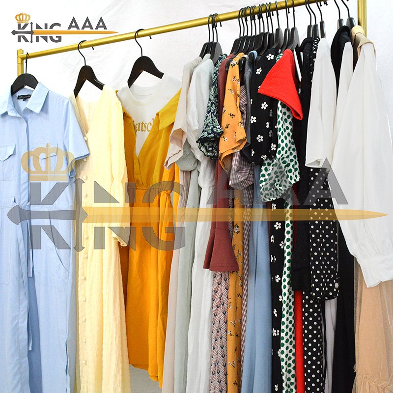 Bales clothes summer clothing bundle women dress second hand korea used clothes for 100kg