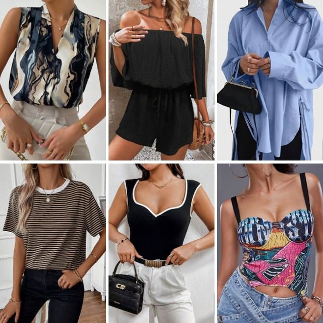 Clearance women's clothing high-quality casual short sleevedT-shirt top pants short skirt dress mix and match randomly shipped
