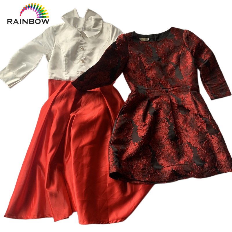 hongyang thrift women clothes preloved ladies clothing used lady cotton autumn dress long in bales bulk