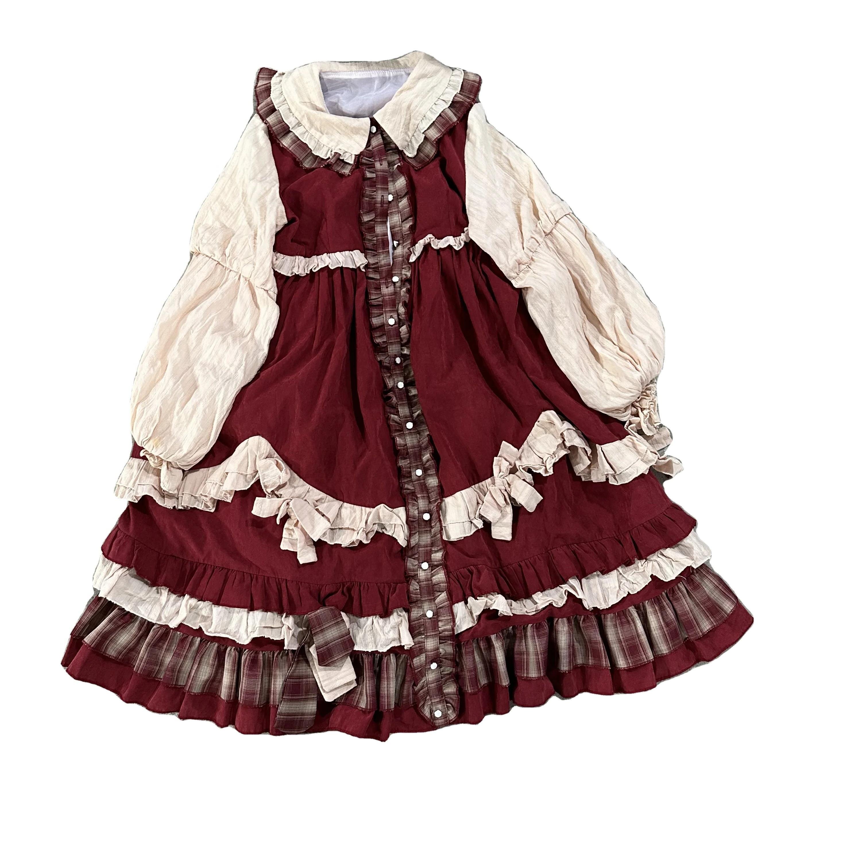 hongyang thrift women clothes preloved ladies clothing used lady cotton autumn dress long in bales bulk