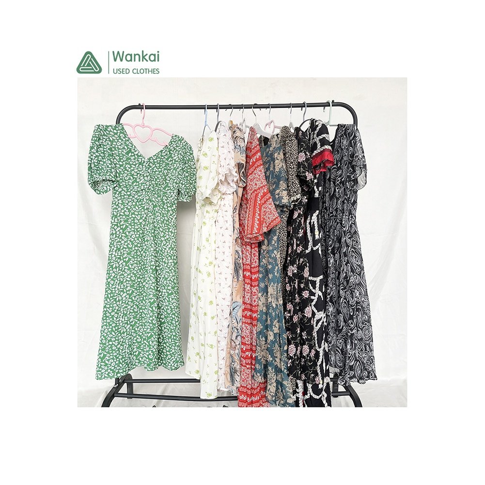 CwanCkai Factory Wholesale Mixed Colors Women's Clothing Used, Good Quality Top Clean Used Woman Dress Korean