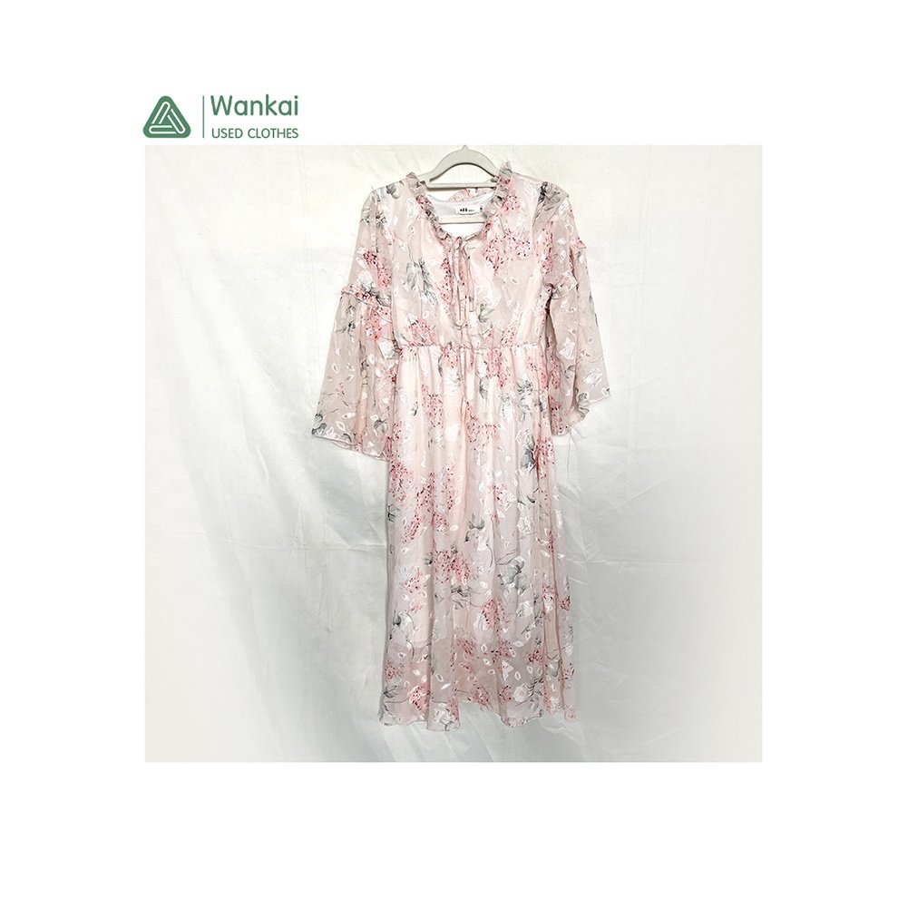 CwanCkai Factory Wholesale Mixed Colors Women's Clothing Used, Good Quality Top Clean Used Woman Dress Korean
