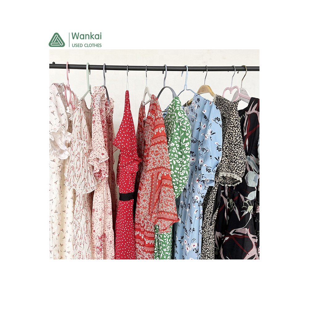 CwanCkai Factory Wholesale Mixed Colors Women's Clothing Used, Good Quality Top Clean Used Woman Dress Korean