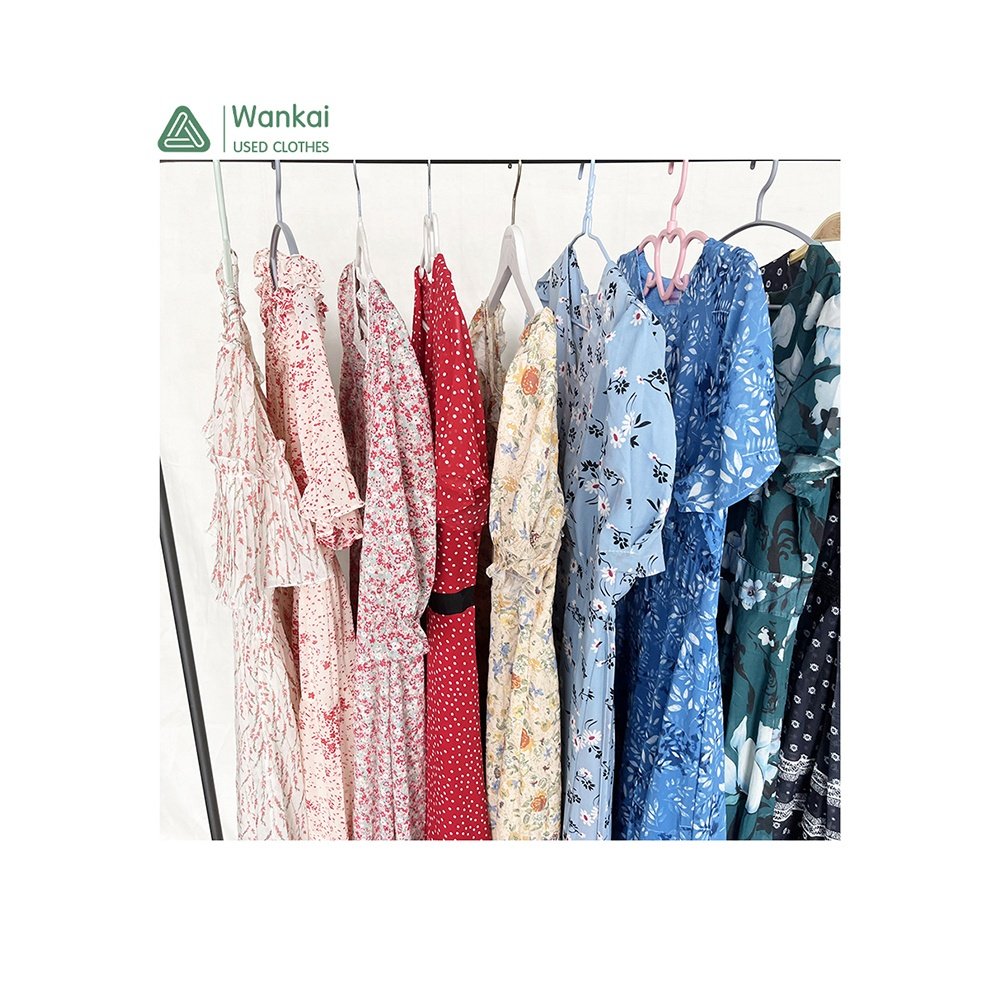 CwanCkai Factory Wholesale Mixed Colors Women's Clothing Used, Good Quality Top Clean Used Woman Dress Korean