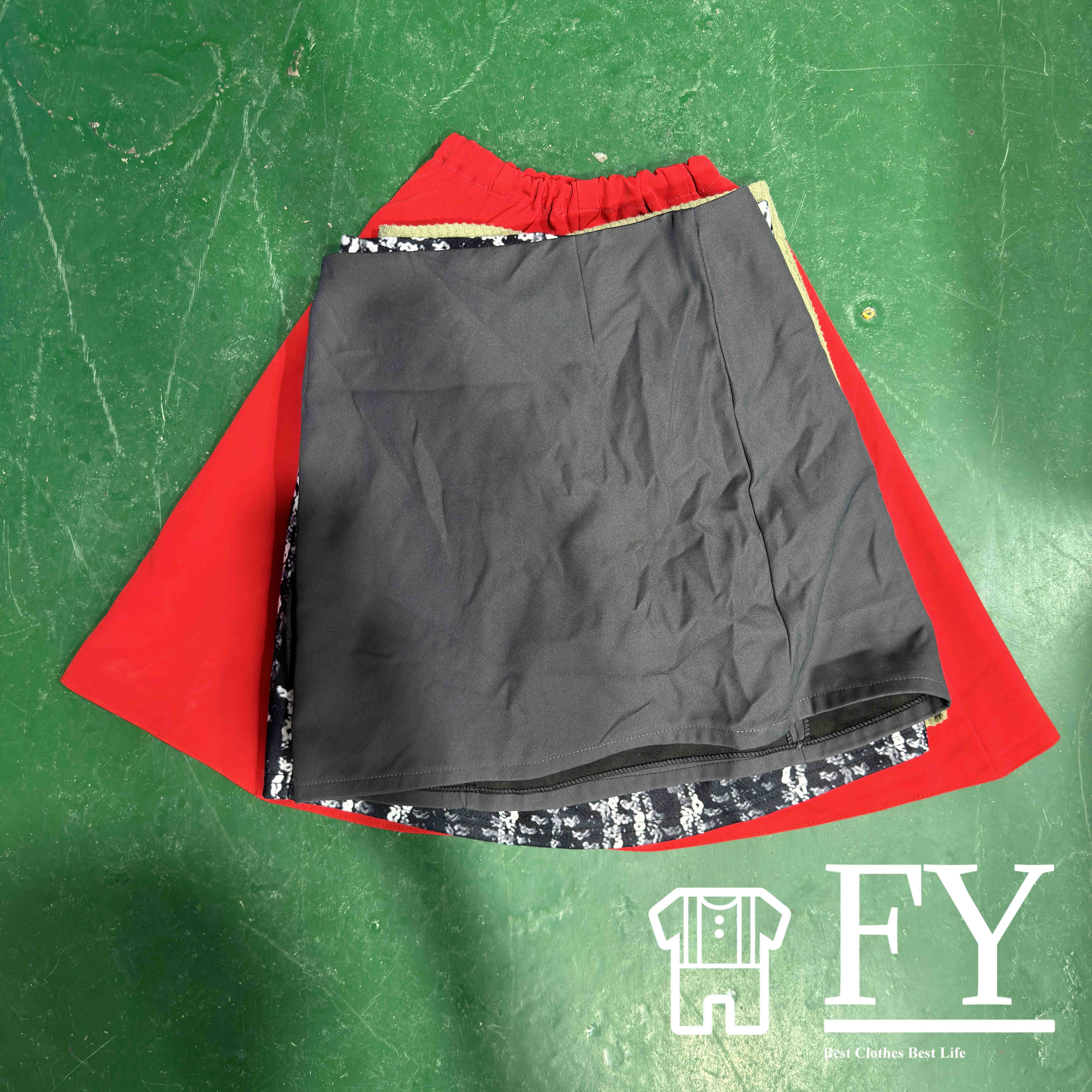 FengYang Second Hand Clothing in Bale Girl and Women Wear Mini Skirt Summer for Women Adults Bundle Colorful Mix Size