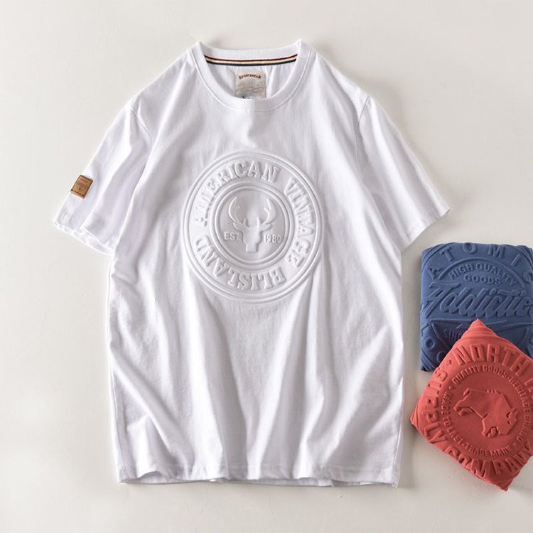 High Quality t shirt Cotton solid colors printing mens t shirts stock Solid color T-shirt
