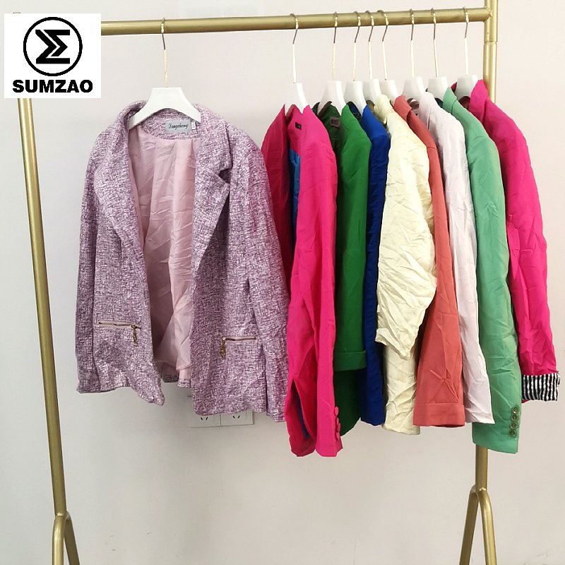 Quality used blazer bales ladies blazers trendy second hand men suit women jacket used clothes