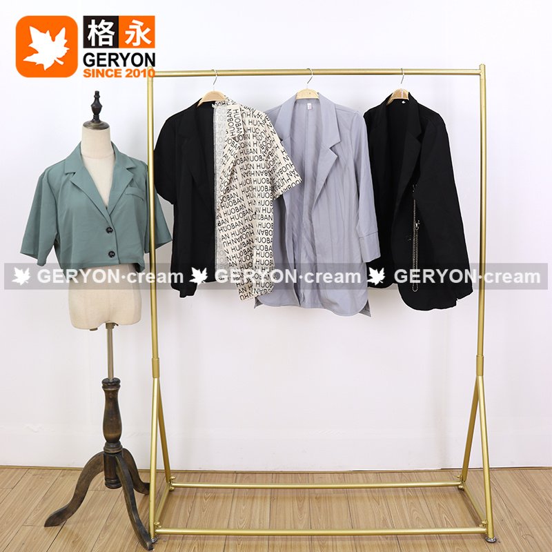 GERYON vintage thin women's suits & blazers used blazer women used clothes wholesale products in bulk apparel stock