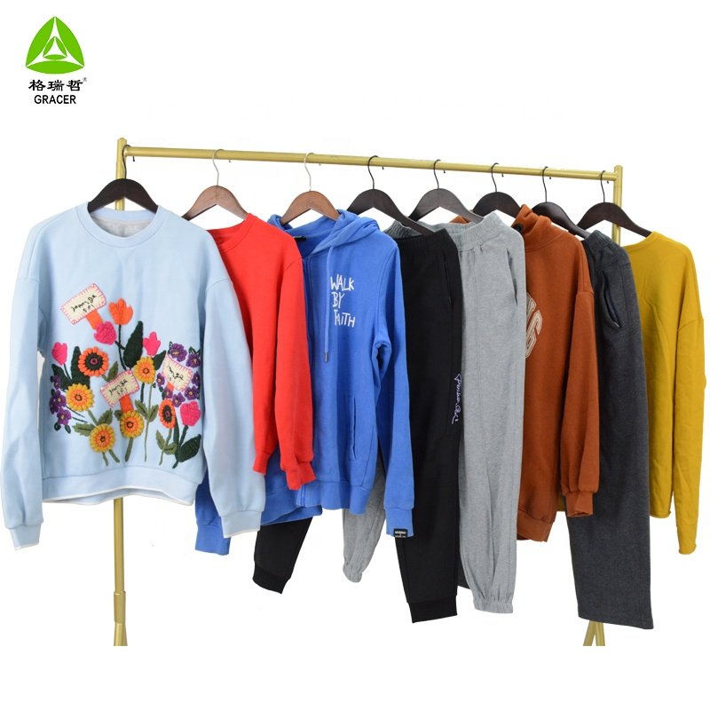 Men's Hoodies Sweatshirts Thrift Hoddie Cotton Branded Used Clothes High Quality