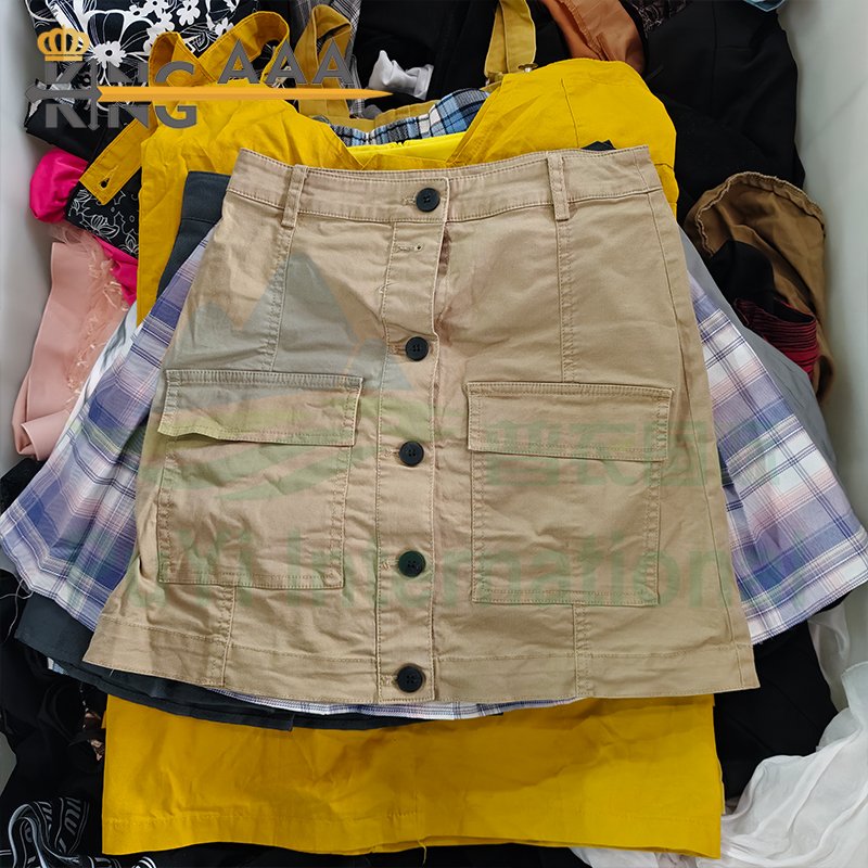 Wholesale Second Hand Short Skirt Clothes Skirt Used Clothes Women Sexy Korea Dress Mixed Clothes Used Clothing Stock Apparel