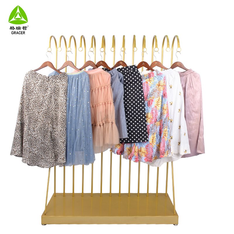 Germany second hand clothing used clothes adult long rainbow skirt for women