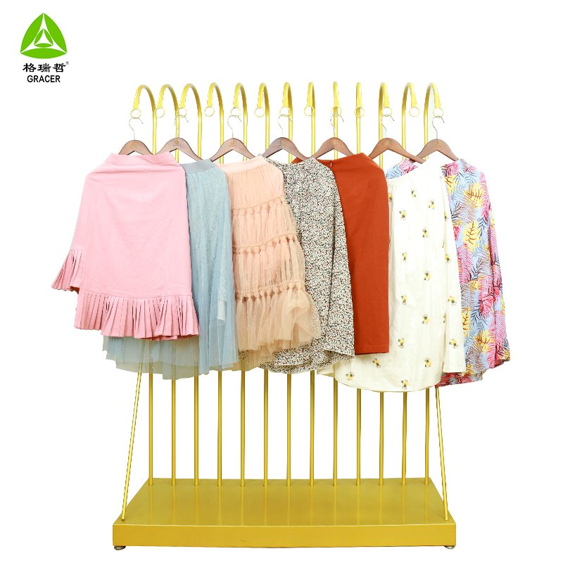 Germany second hand clothing used clothes adult long rainbow skirt for women