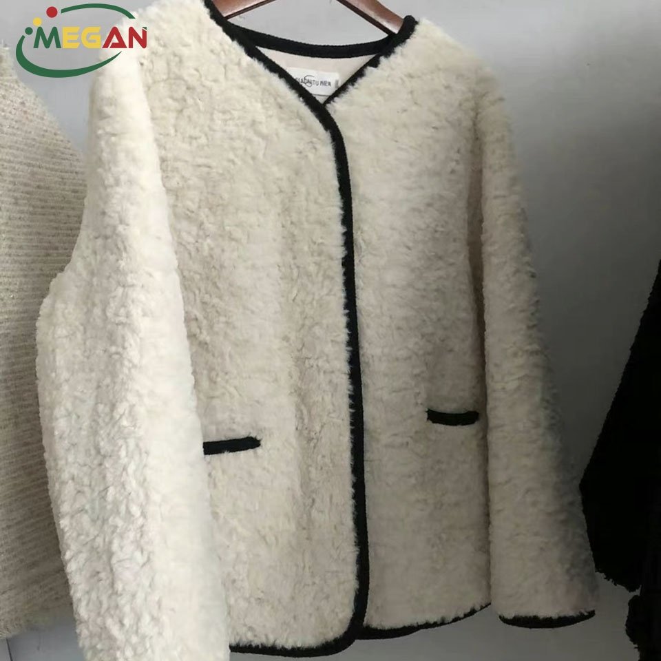 Megan Luxury Tweed Women Second Hand Blazers Winter Adults Girls Used Clothes Bales