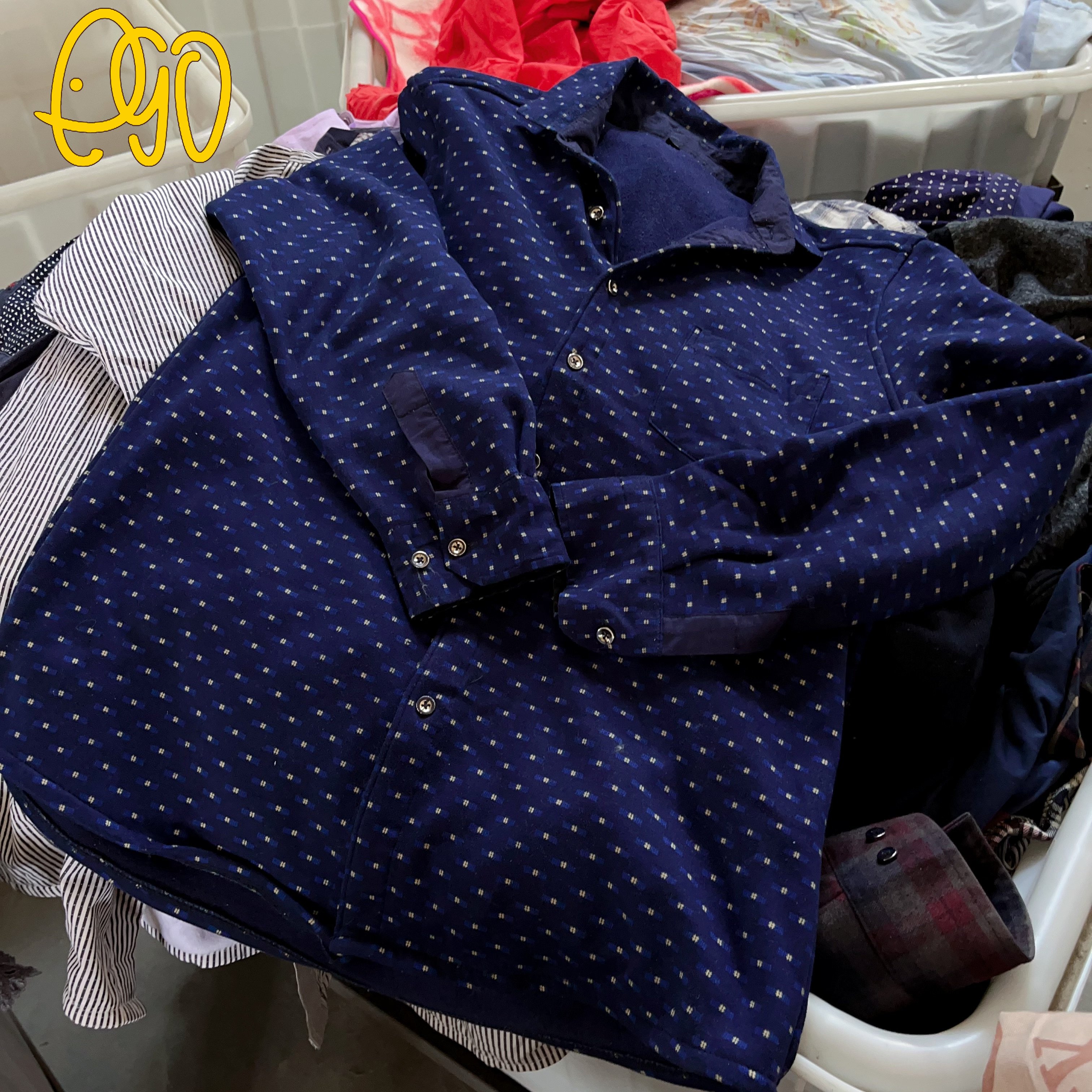 Factory Direct Sale Men Used Long Sleeve Plaid Flannel Shirt For Winter In Bale Second Hand Clothes Wholesale