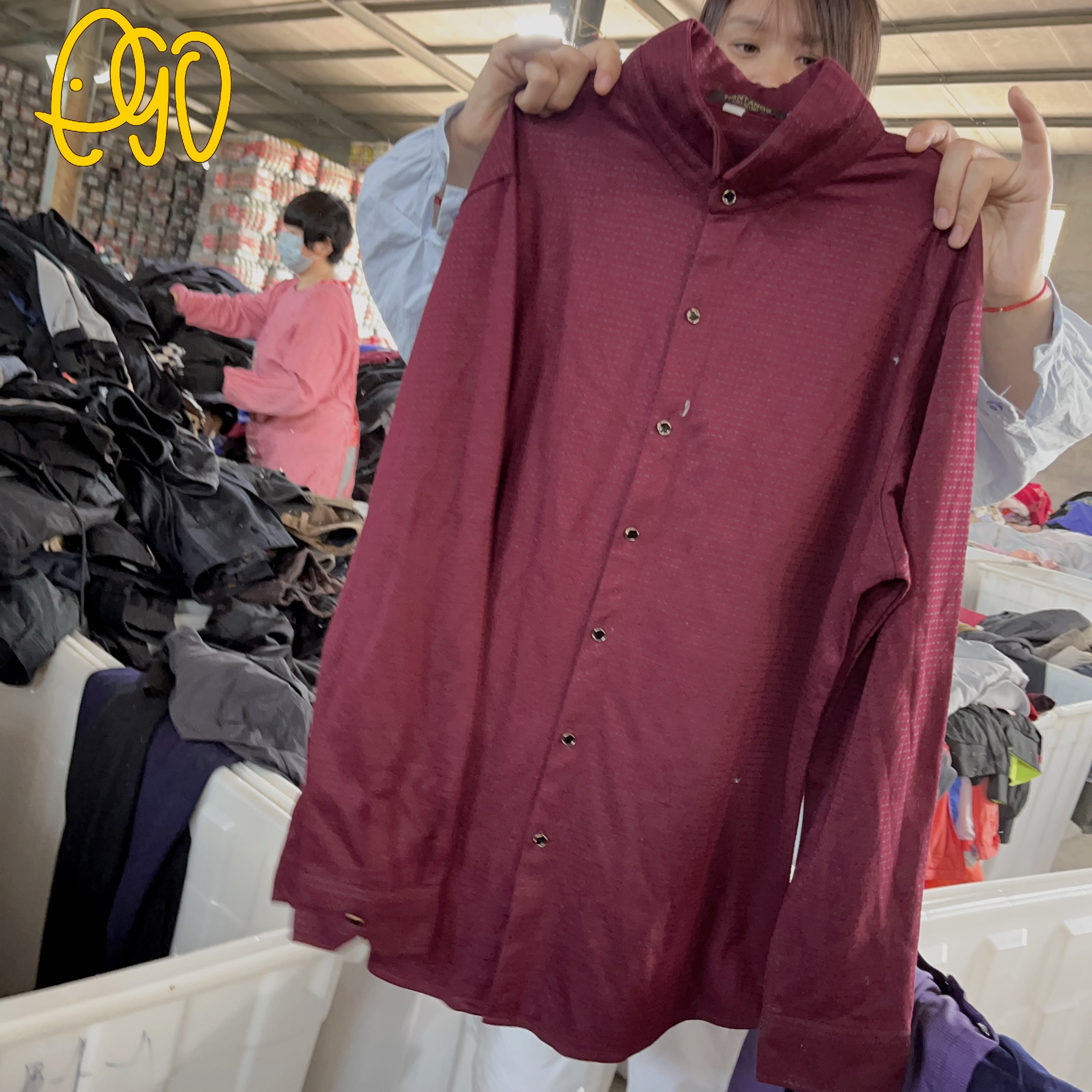 Factory Direct Sale Men Used Long Sleeve Plaid Flannel Shirt For Winter In Bale Second Hand Clothes Wholesale
