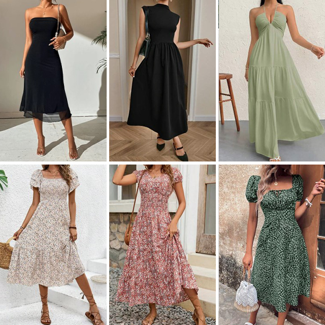 2024 clearance of women's clothing wholesale casual dresses mixed packaging random shipment of inventory clothing