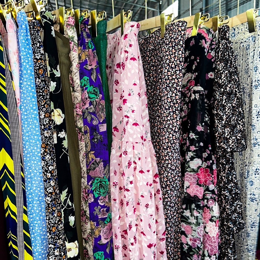 Summer Ladies Silk skirts women clothes Floral skirt ukay ukay bales used clothes second hand clothes for sale bale