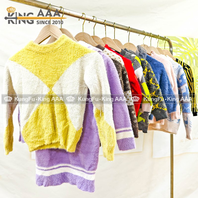 KINGAAA used sweater kids used clothes second hand clothing used children kids clothes bales