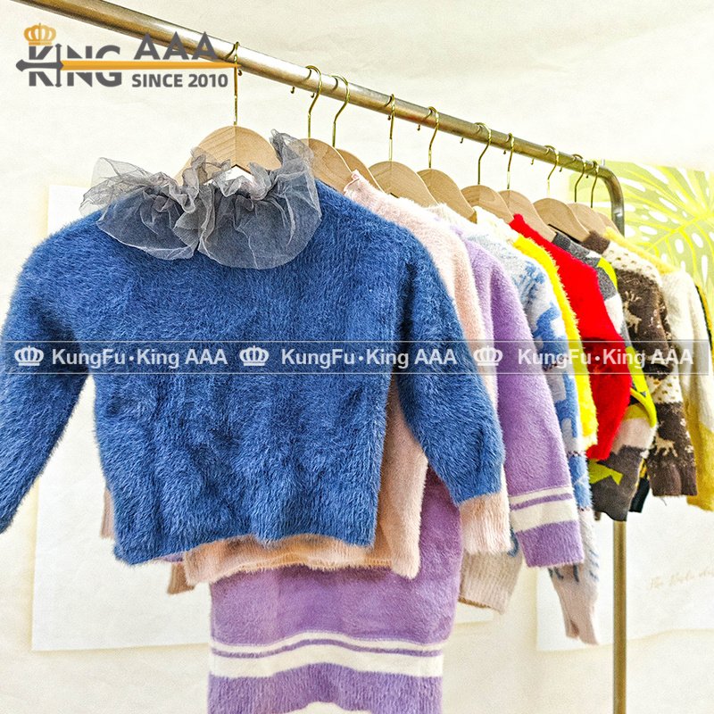 KINGAAA used sweater kids used clothes second hand clothing used children kids clothes bales