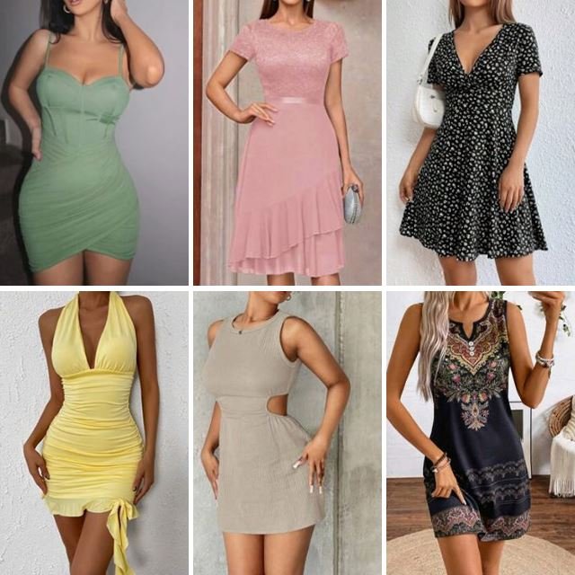 brand new summer women's printed high waisted slim fit dress with loose elegant casual style The stock is randomly shipped