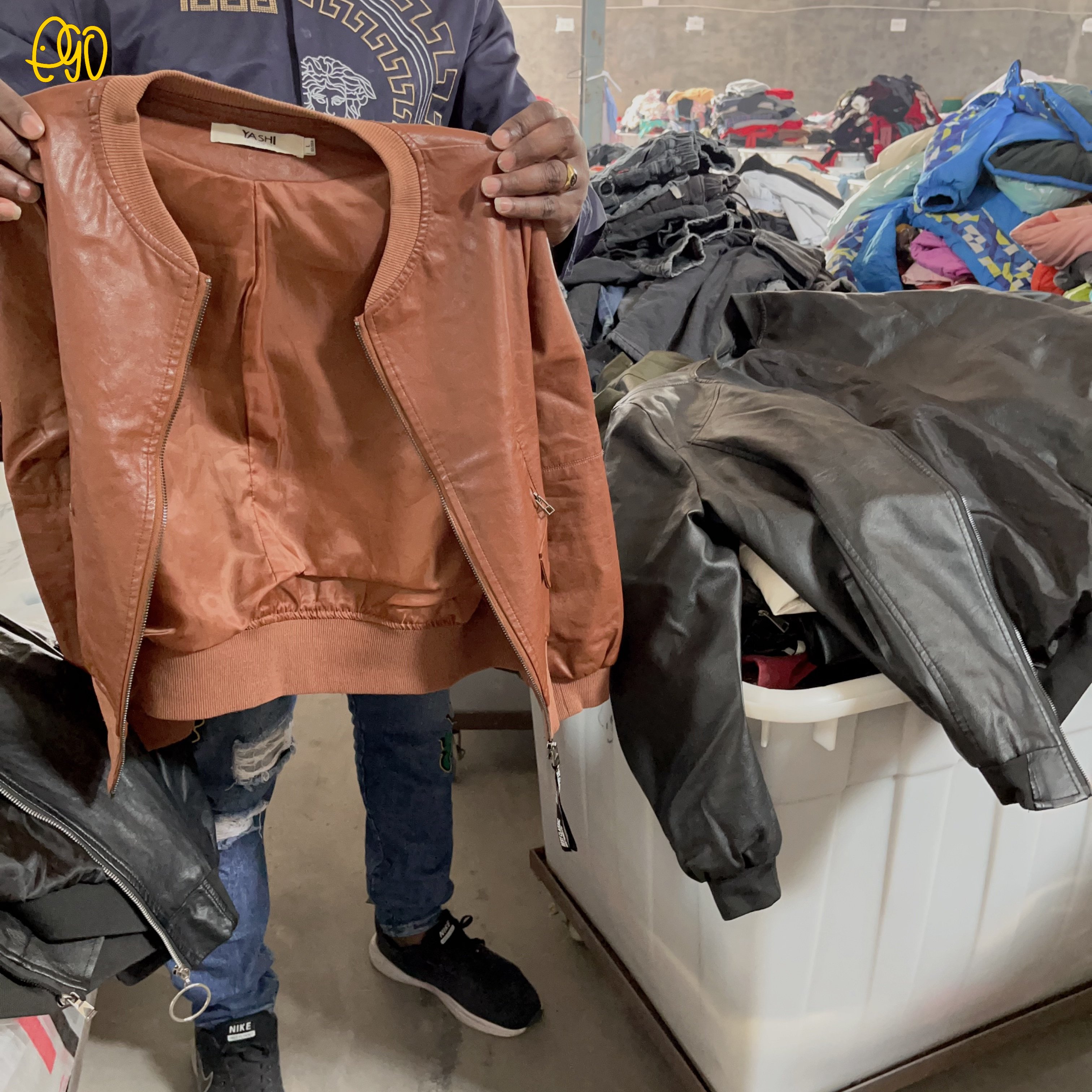 Leather Jacket Mix 50 kg Bales Of Mixed Used Clothing Second Hand Used Clothes From USA