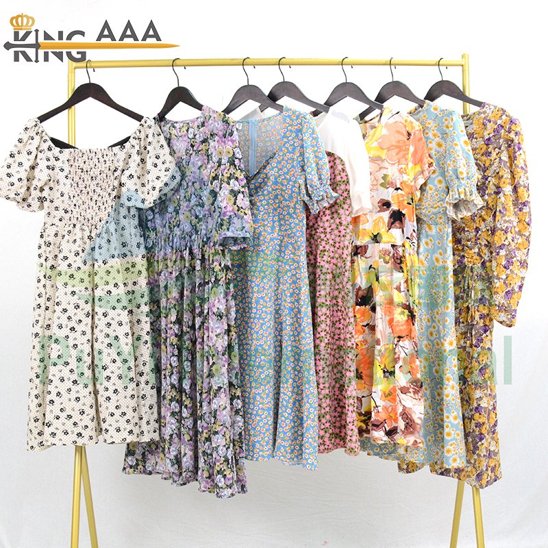 used branded shirt ladies dresses summer clothes women used clothes cotton dresses bales