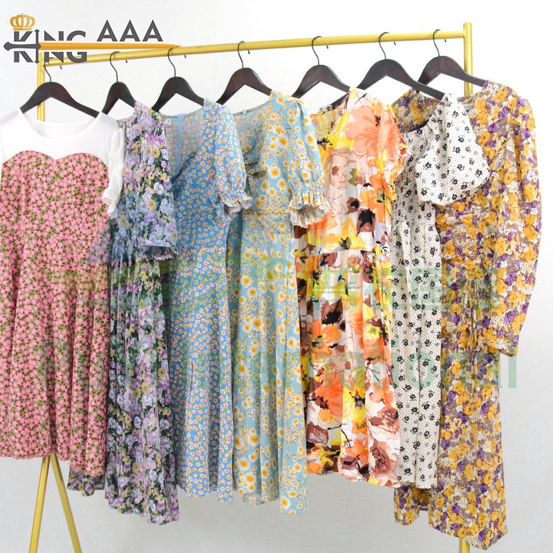 used branded shirt ladies dresses summer clothes women used clothes cotton dresses bales