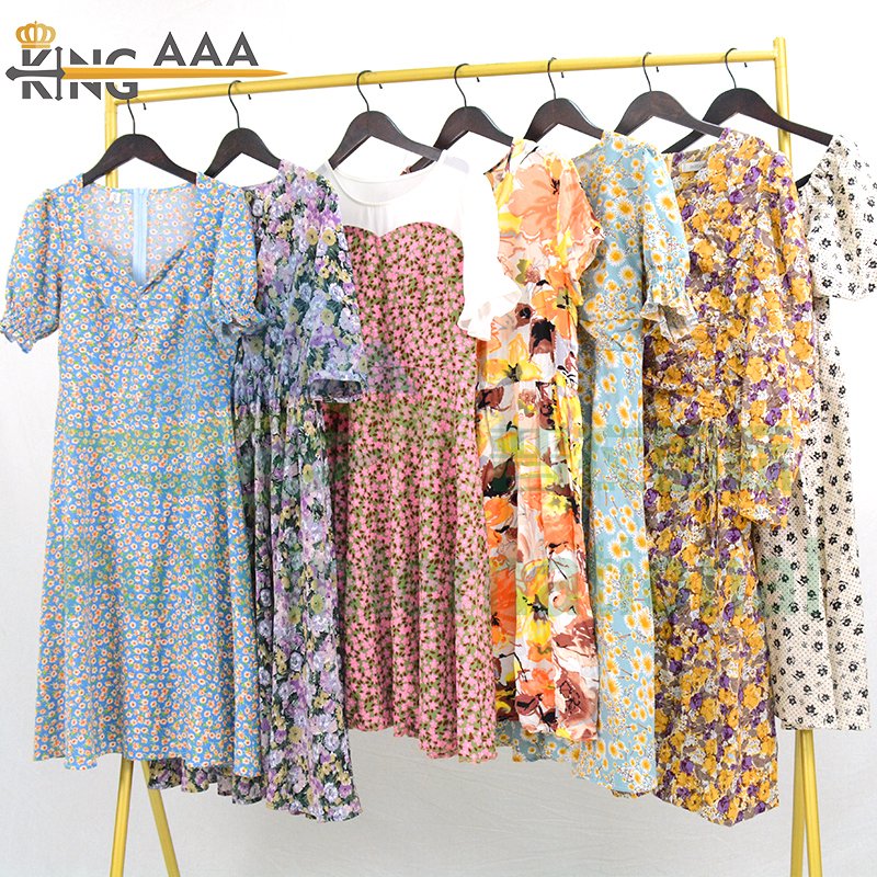 used branded shirt ladies dresses summer clothes women used clothes cotton dresses bales