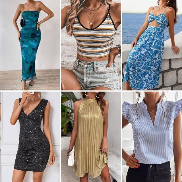 Fashion clearance clothing wholesale casual dresses t-shirts mixed packaging random shipment women's clothing inventory