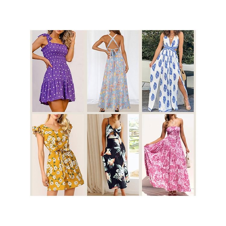 bulk clothes factory wholesale women's clothing dress apparel stock
