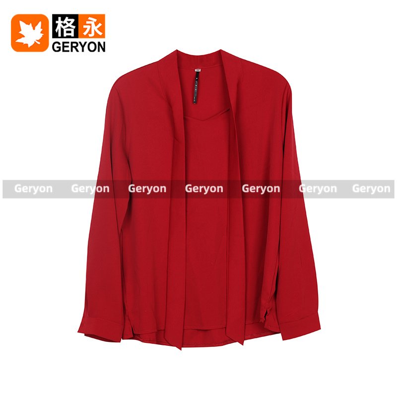 GERYON High Quality White Cotton Cropped Blouse Used Clothes Second Hand Clothing Apparel Stock Elegant Bale
