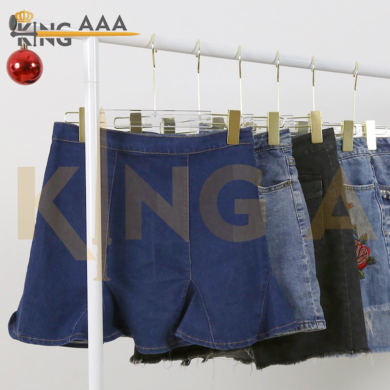 Wholesales Ladies Denim Skirts Second Hand Clothes ready to ship Used Clothing Thrift Clothes