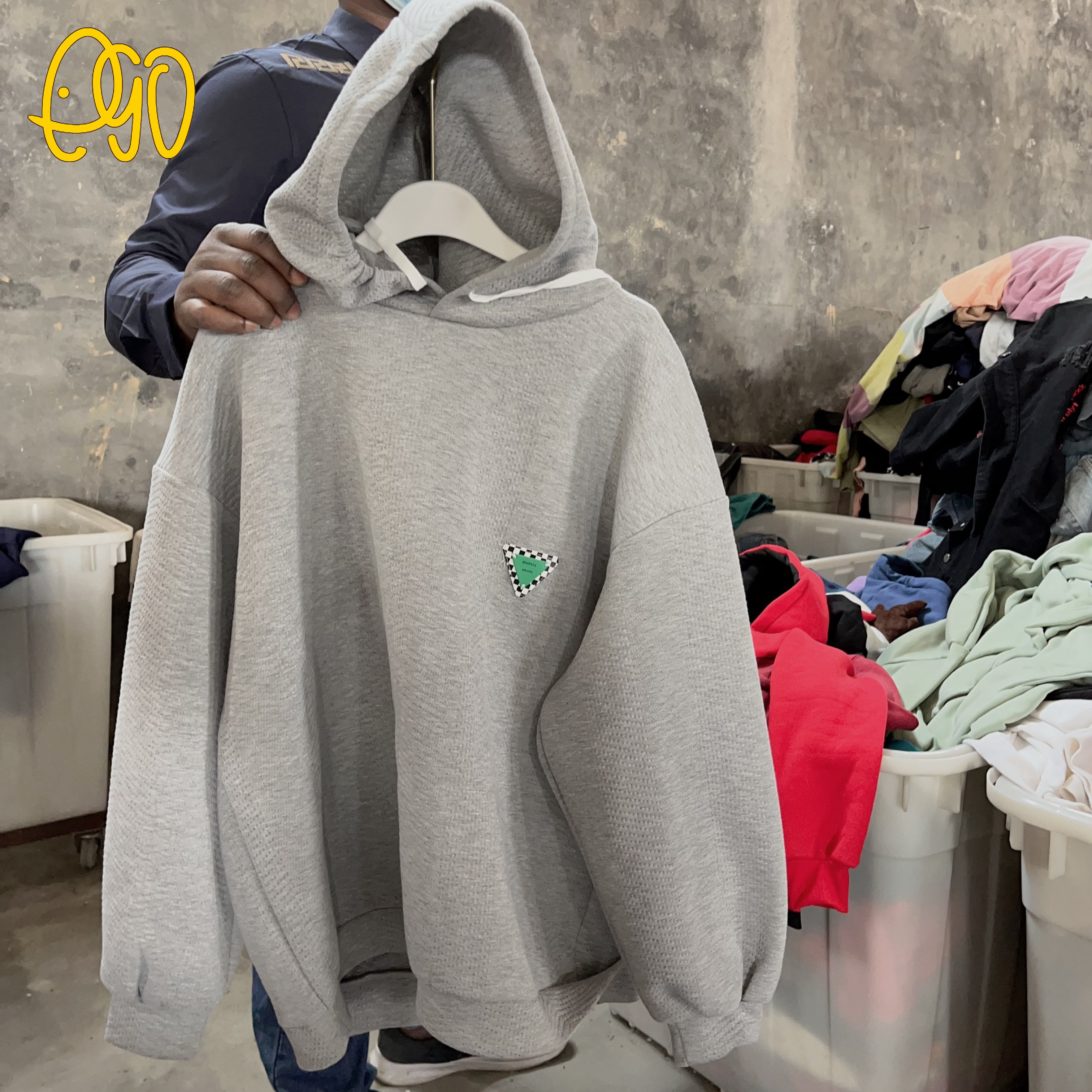 Adult Hooded Sweater Branded Used Thick Hoody Sportswear Heavy Weight Jogger Clothing