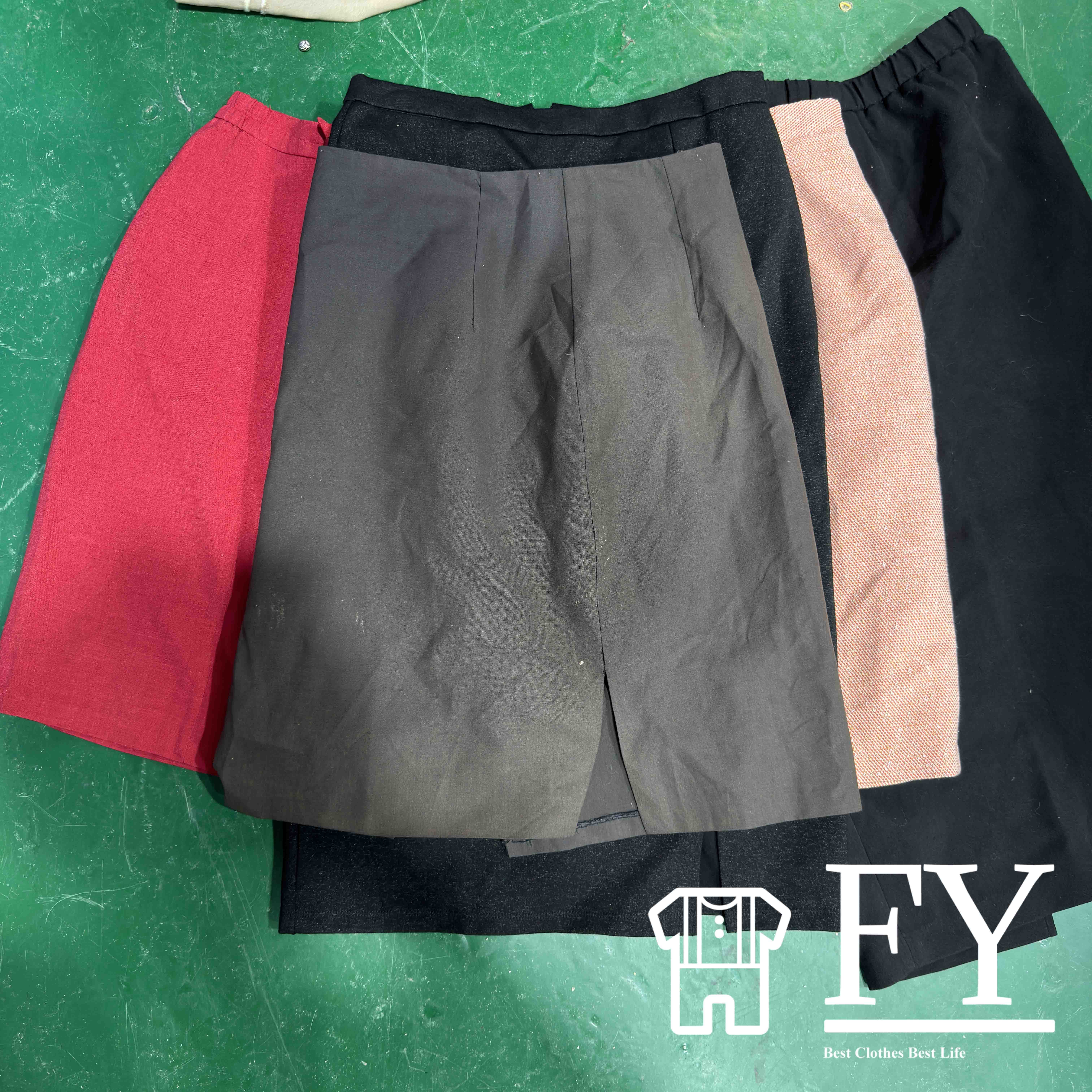 FengYang Office Skirts Women Used Clothes Short Skirt Bales Of Second Hand Clothes