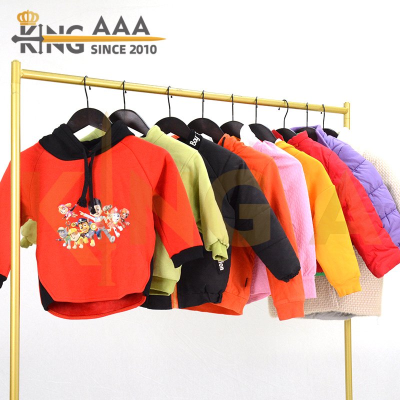 Geyu Children Winter Wear Mixed Used Clothes Fashion Second Hand Long Sleeve Clothing Bales for Kids