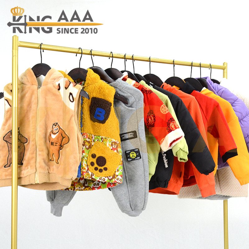 Geyu Children Winter Wear Mixed Used Clothes Fashion Second Hand Long Sleeve Clothing Bales for Kids