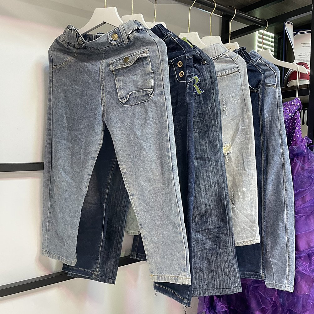 Used Clothes Second Hand Clothes Items Mixed Design Clean Children Jeans Used Clothes Bales