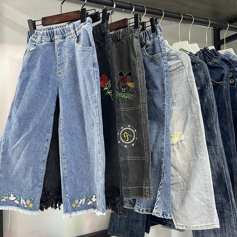 Used Clothes Second Hand Clothes Items Mixed Design Clean Children Jeans Used Clothes Bales