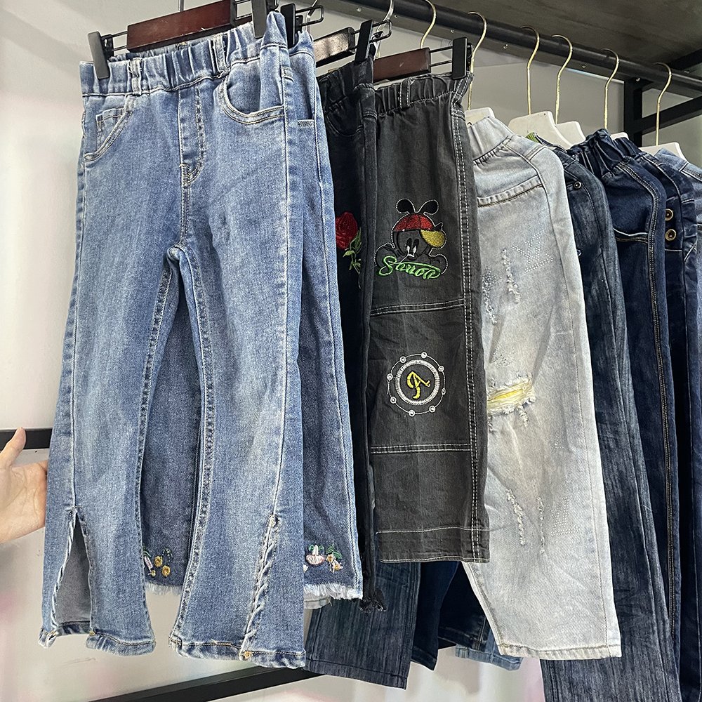 Used Clothes Second Hand Clothes Items Mixed Design Clean Children Jeans Used Clothes Bales